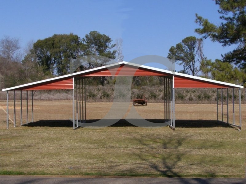 Barn Shelter | Boxed Eave Roof | 42W x 21L x 10H | Continuous Roof Barn Shelter | Boxed Eave Roof | 42W x 21L x 10H | Continuous Roof