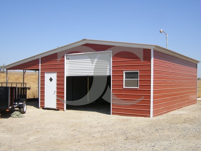 Continuous Roof Barn | Vertical Roof | 36W x 26L x 10H | Enclosed Barn Continuous Roof Barn | Vertical Roof | 36W x 26L x 10H | Enclosed Barn