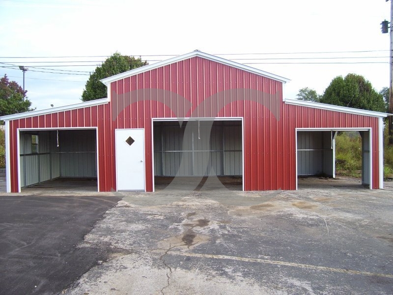 Enclosed Metal Barn | Vertical Roof | 44W x 21L x 12H | Carolina Barn Enclosed Metal Barn | Vertical Roof | 44W x 21L x 12H | Carolina Barn