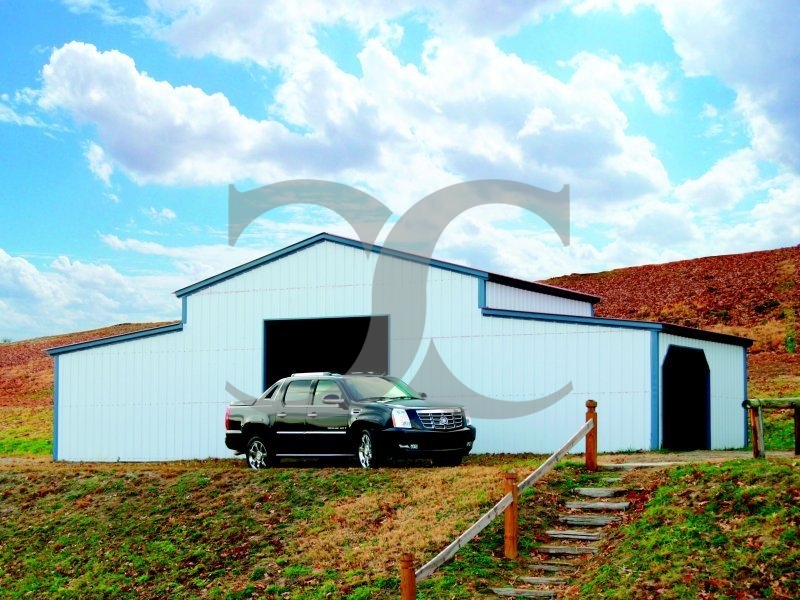 Carolina Steel Barn | Vertical Roof | 44W x 21L x 12H | Metal Barn Carolina Steel Barn | Vertical Roof | 44W x 21L x 12H | Metal Barn