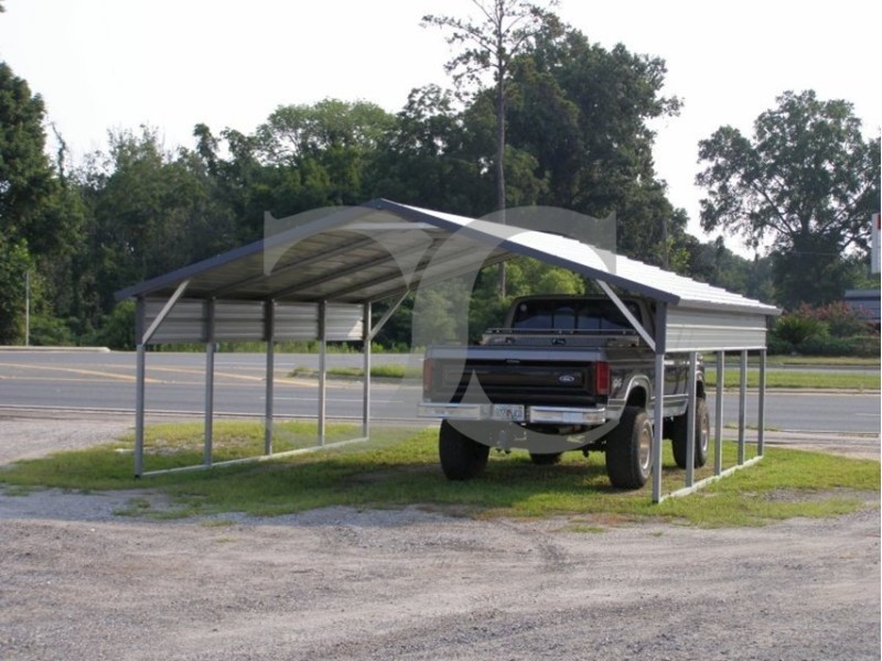 Carport | Boxed Eave Roof | 20W x 21L x 6H | 2 Panels Carport | Boxed Eave Roof | 20W x 21L x 6H | 2 Panels