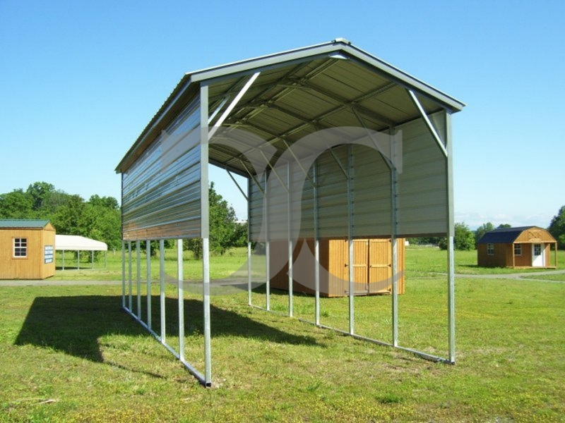 Carport | Vertical Roof | 12W x 31L x 12H Metal RV Carport Cover Carport | Vertical Roof | 12W x 31L x 12H Metal RV Carport Cover