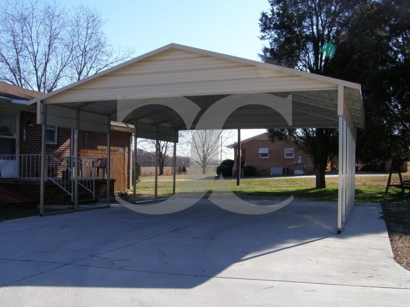Carport | Boxed Eave Roof | 20W x 26L x 8H | 2 Gables | 2 18 Panels Carport | Boxed Eave Roof | 20W x 26L x 8H | 2 Gables | 2 18 Panels
