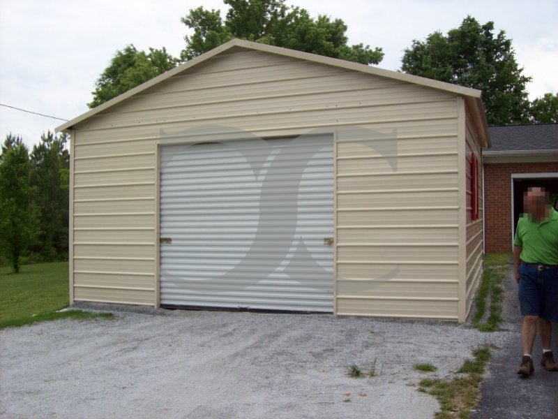 Garage | Boxed Eave Roof | 20W x 26L x 9H |  1-Car Garage Garage | Boxed Eave Roof | 20W x 26L x 9H |  1-Car Garage