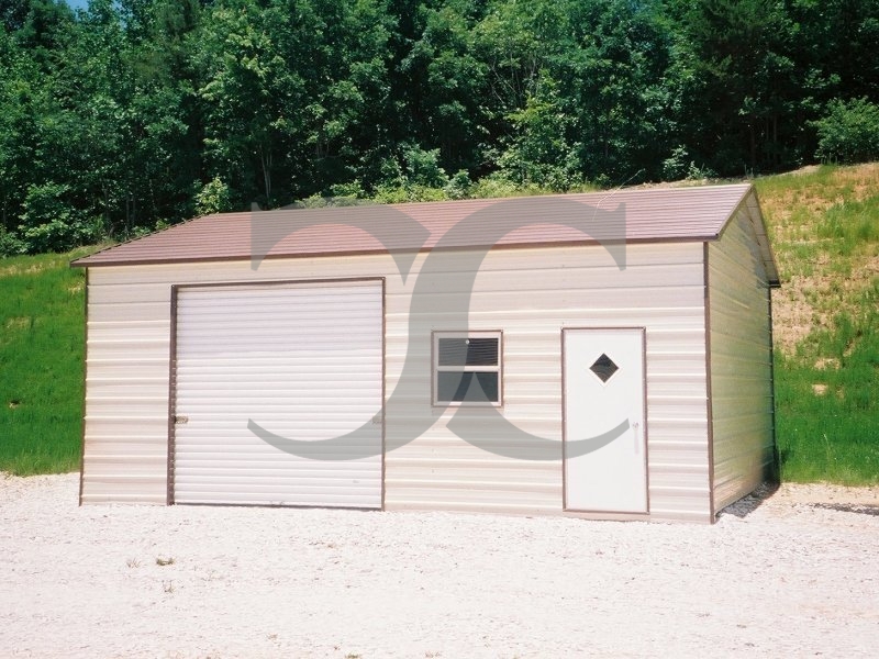 Garage | Boxed Eave Roof | 22W x 26L x 9H | Side Entry Enclosed Garage Garage | Boxed Eave Roof | 22W x 26L x 9H | Side Entry Enclosed Garage