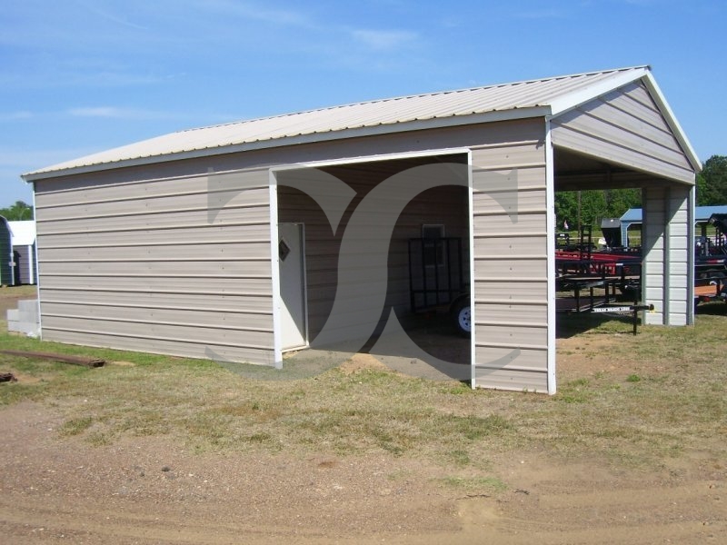 Custom Storage Garage | Vertical Roof | 24W x 31L x 10H | Metal Garage Custom Storage Garage | Vertical Roof | 24W x 31L x 10H | Metal Garage