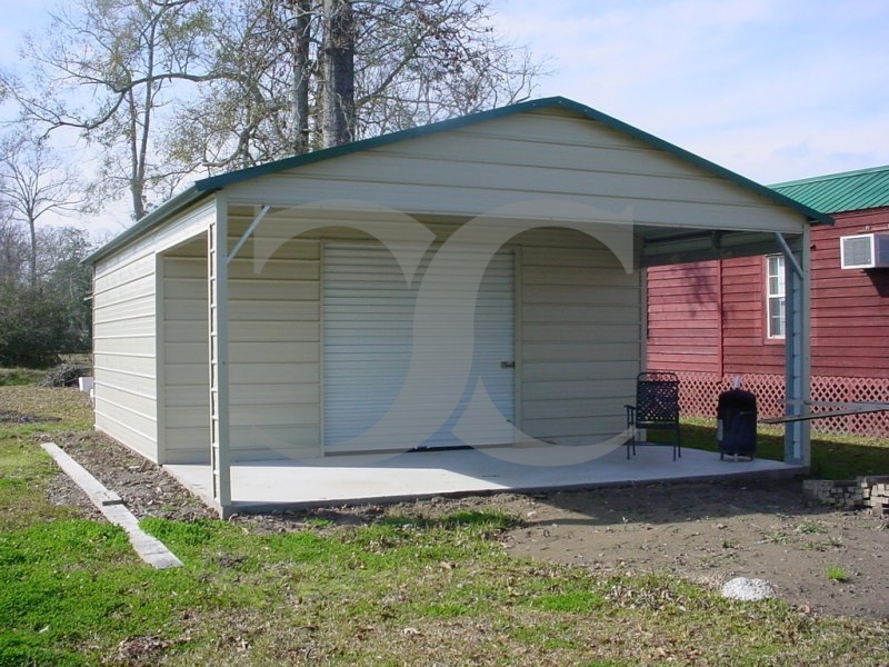 Utility Garage | Vertical Roof | 18W x 31L x 8H |  Combo Garage Utility Garage | Vertical Roof | 18W x 31L x 8H |  Combo Garage