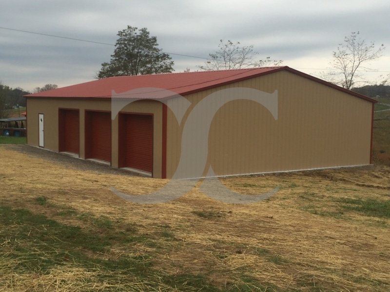 Pre-Fab Steel Building | Vertical Roof | 40W x 48L x 10H | Metal Building Pre-Fab Steel Building | Vertical Roof | 40W x 48L x 10H | Metal Building