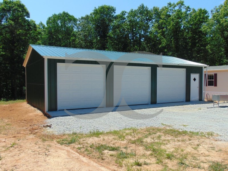Garage with Side Entries | Vertical Roof | 22W x 41L x 9H | Metal Garage Garage with Side Entries | Vertical Roof | 22W x 41L x 9H | Metal Garage
